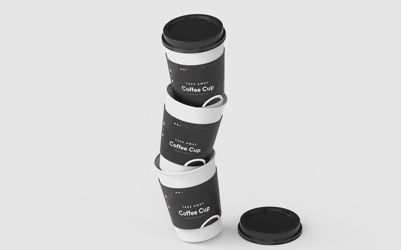 Take Away Coffee Cup Mockup Template Vol 27 Product Mockup