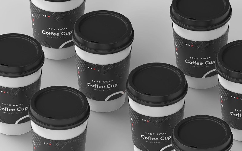 Take Away Coffee Cup Mockup Template Vol 29 Product Mockup