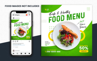 Restaurant Food Instagram Post | Social Media Template