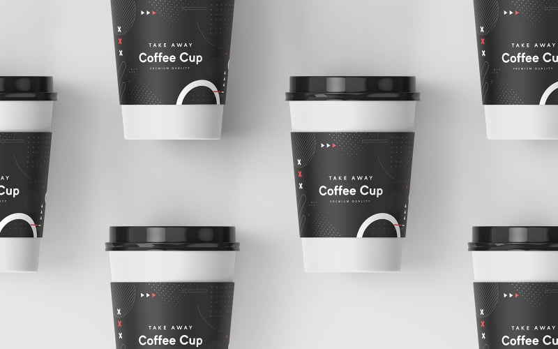 Take Away Coffee Cup Mockup Template Vol 31 Product Mockup
