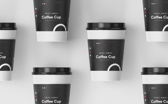 Take Away Coffee Cup Mockup Template Vol 31