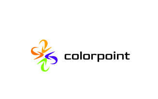 Arrow Point Colorful Logo