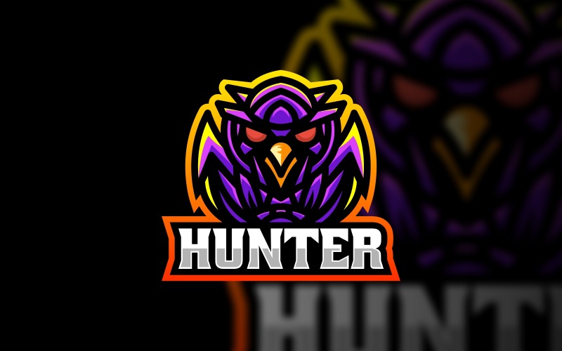 Hunter Owl Sport and E-Sports Logo Logo Template