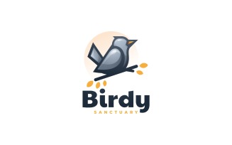 Bird Gradient Mascot Logo