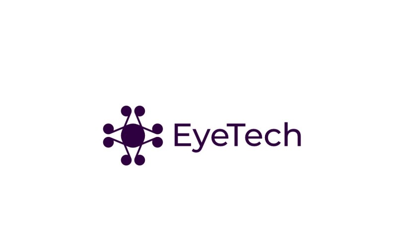 Dot Eye Star Tech Clever Future Logo Logo Template