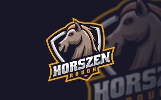 Horse Rough Sport and E-Sports Logo