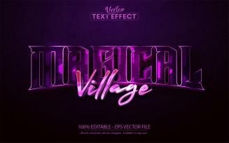 Magical Village - Editable Text Effect, Wizard And Magic Text Style, Graphics Illustration