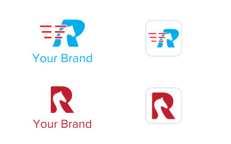 R--Letter-Logo-With-Horse Logo Template