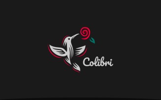 Colibri Rose Logo Template
