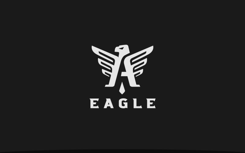 Eagle Logo A Letter Logo Template