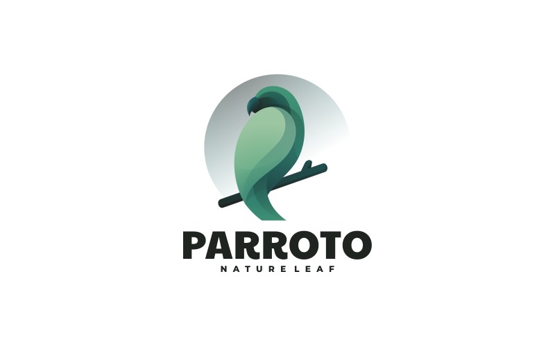Parrot Gradient Logo Design Logo Template