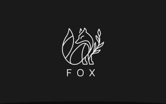 Feminine Fox Logo Template