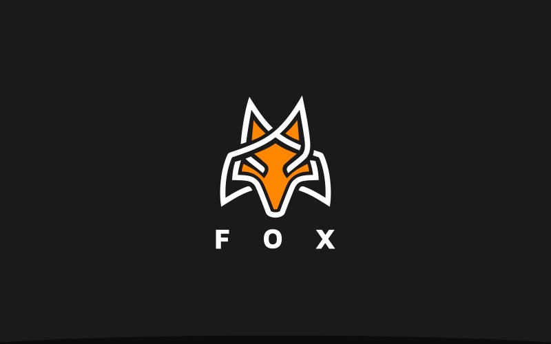 Fox Head Logo Fox Tech Logo Logo Template