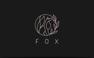 Fox Logo Fox Leaf Logo Template
