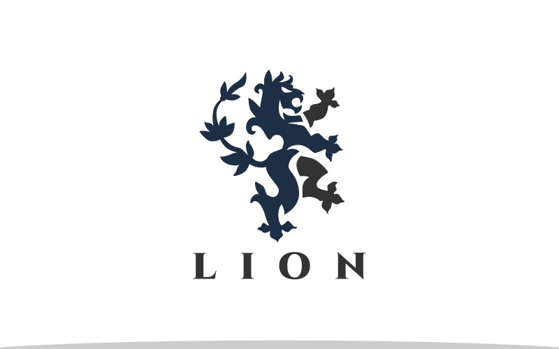Heraldry Lion Logo Royal Logo Logo Template