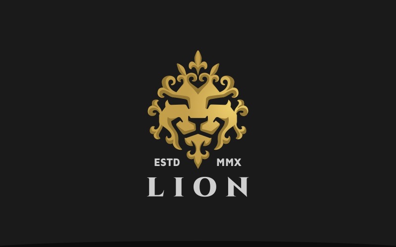 Lion Head Lion Crest Logo Logo Template