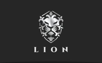 Lion Head Luxury Logo Template