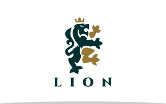 Lion King Heraldry Logo