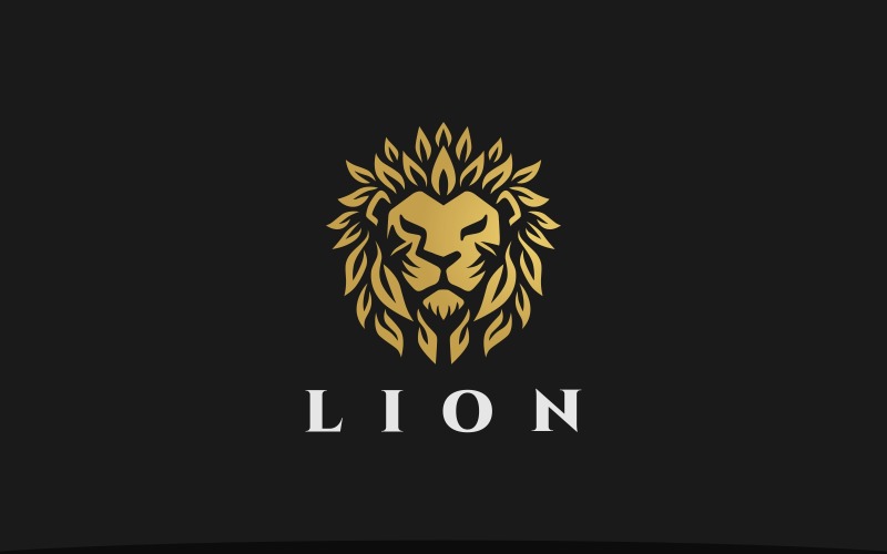 Lion Leaf Logo Nature Lion Logo Logo Template