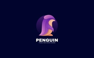 Penguin Gradient Logo Design