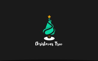 Christmas Tree Logo Template