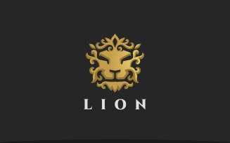Elegant Lion Head Luxury Logo
