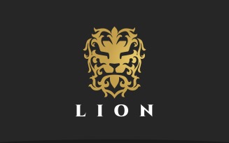 Elegant Luxury Lion Head Logo
