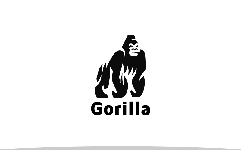 Gorilla Logo King Kong Logo Logo Template
