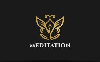 Meditation Butterfly Logo