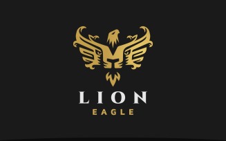 Royal Lion and Eagle Logo Template