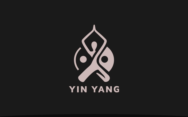Zen Yin Yang Meditation Logo Logo Template
