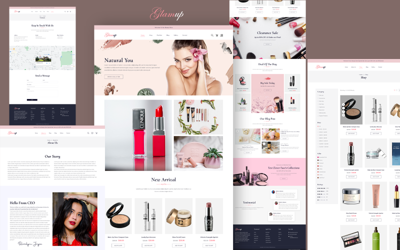 Glamup HTML5 Responsive Template Website Template