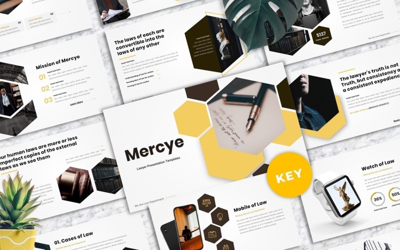 Mercye - Lawyer Agency Keynote Keynote Template