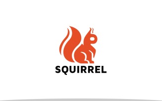 Minimal Squirrel Logo Template