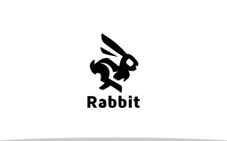 Running Rabbit Logo Design
