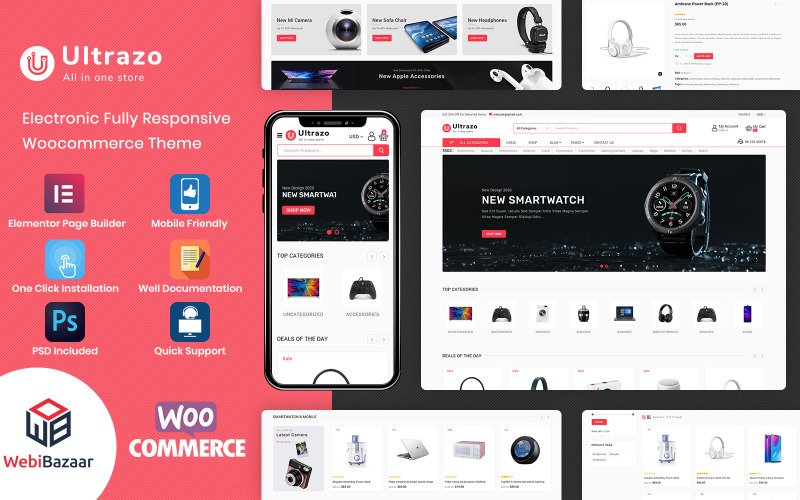 Ultrazo - Multipurpose Modular WordPress Elementor Theme WooCommerce Theme