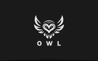 Unique Flying Owl Logo Template
