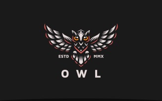 Vintage Owl Logo Template