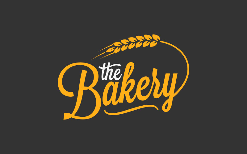 Bakery Vintage Lettering Logo Logo Template