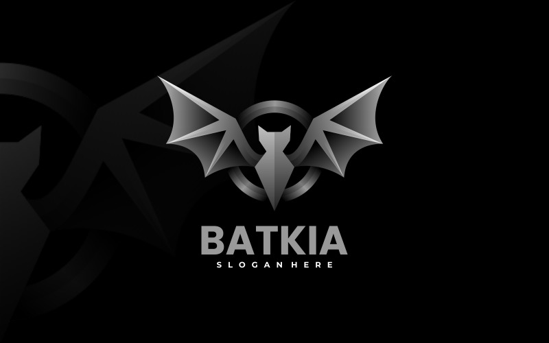 Bat Gradient Color Logo Style Logo Template