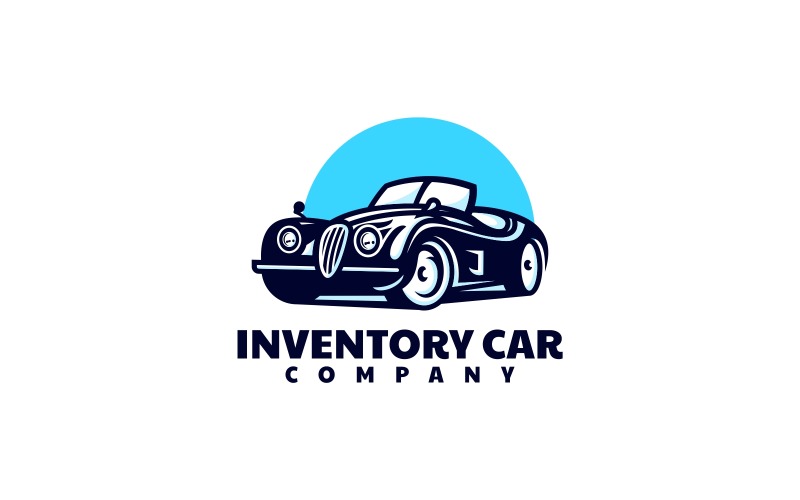 Inventory Car Simple Logo Logo Template