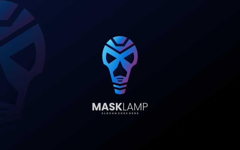 Mask Lamp Gradient Logo Style Logo Template
