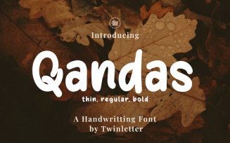 Qandas - handwritten font