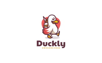Vector Duck Simple Mascot Logo