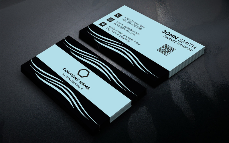 Company Business Card Template Corporate Identity
