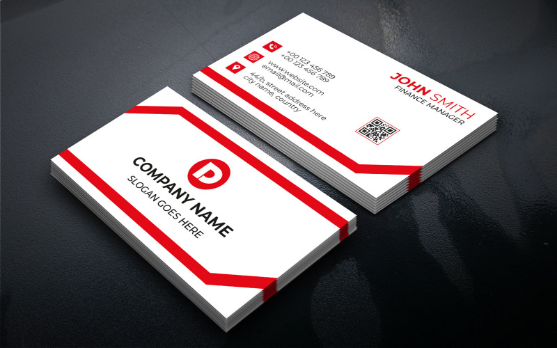 Decent Business Card Template Corporate Identity