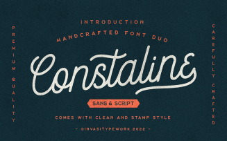 Constaline - Monoline Script & Sans