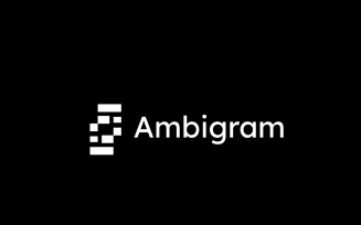 Monogram Ambigram L F Logo