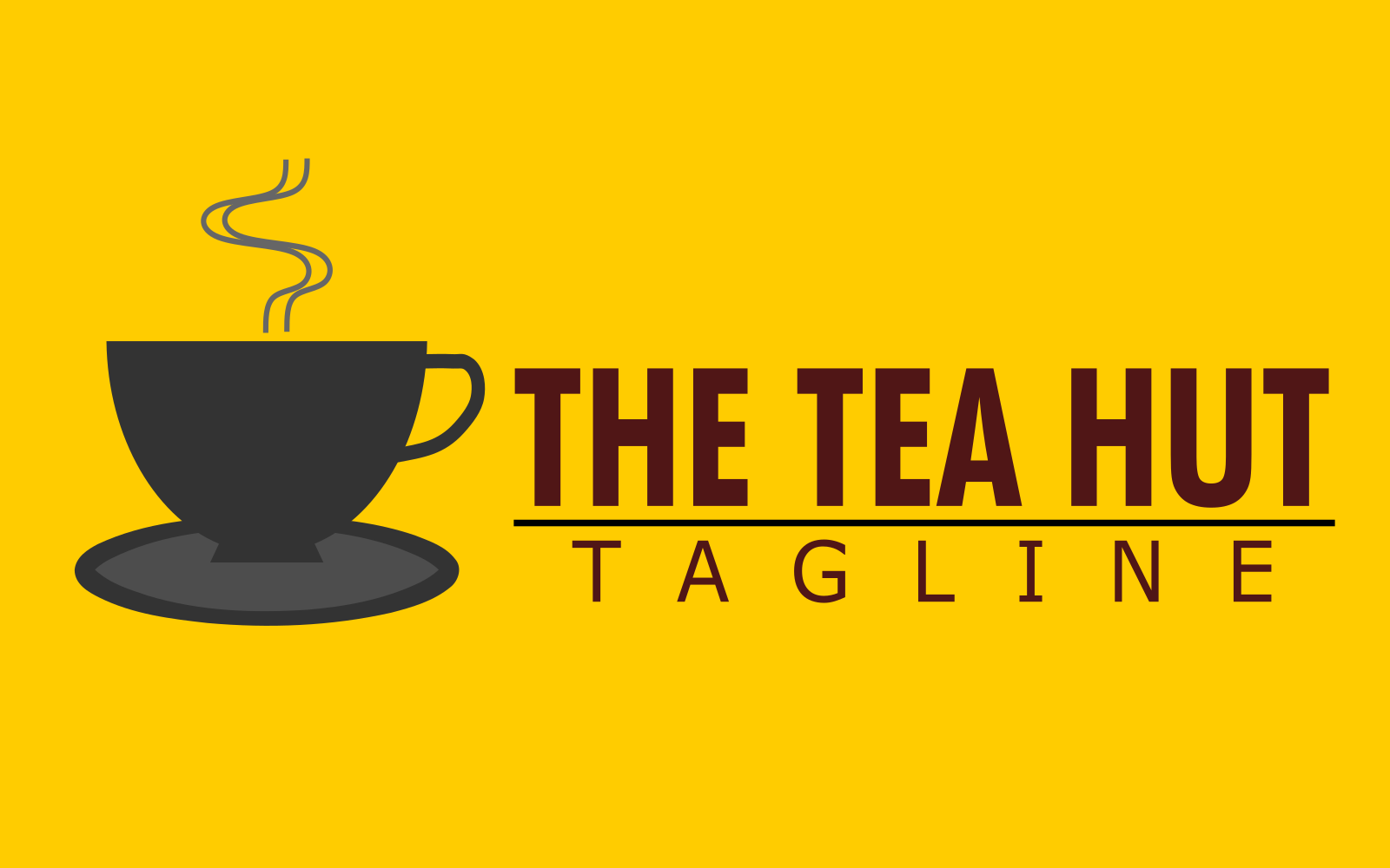 Tea Cup Logo Template For Café & Restaurants With Elegant Creative Design