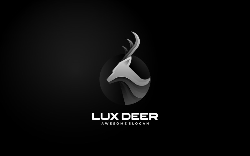 Luxury Deer Gradient Logo Logo Template